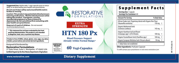 HTN 180 Px-Extra Strength 60 Capsules