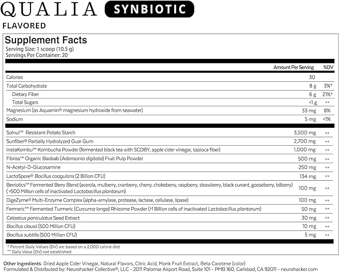 Qualia Synbiotic 15 Servings